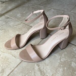 Kelly & Katie Tan Block Heel Heels